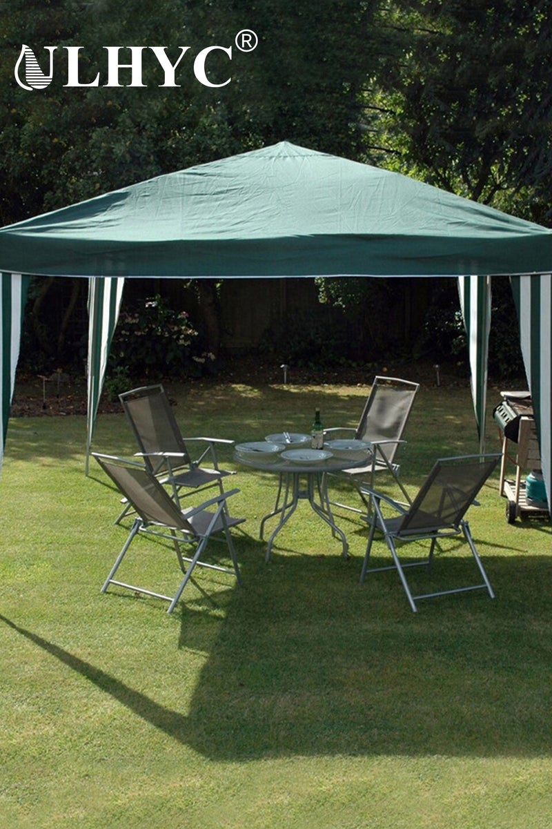 يو إل اتش واي سي Elegant Colour Polyethylene Gazebo Green 245 x 300 x 300 cm - Image 1