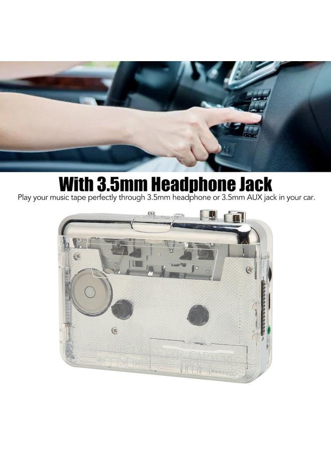 Arabest - Cassette Player Cassette Tape To MP3 Player with 3.5mm Headphone Jack Compatible with for OS X and PC - Image 1
