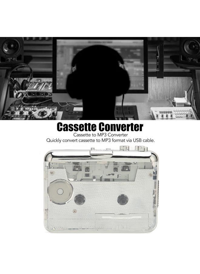 Arabest - Cassette Player Cassette Tape To MP3 Player with 3.5mm Headphone Jack Compatible with for OS X and PC - Image 1