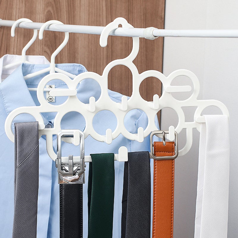 4 pcs Multifunctional Tie Hooks Tie Hangers Silk Scarf Belt Storage Hangers - Image 5
