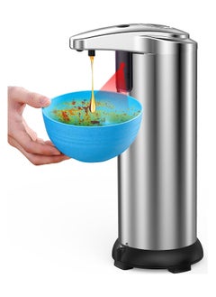 General Automatic Soap Dispenser, Touchless Hand Soap Dispenser 3 Levels Adjustable with Infrared Sensor, Stainless Steel 9.5oz Soap Dispenser Waterproof, Liquid Soap Dispenser for Bathroom Kitchen Home Hotel  - Image 1
