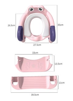 ABJ Pink Ladder Potty Training Seat for Girls – Foldable Toilet Training Seat with Anti-Slip Pads, Adjustable Height, and Soft Comfortable Seat  - Image 5