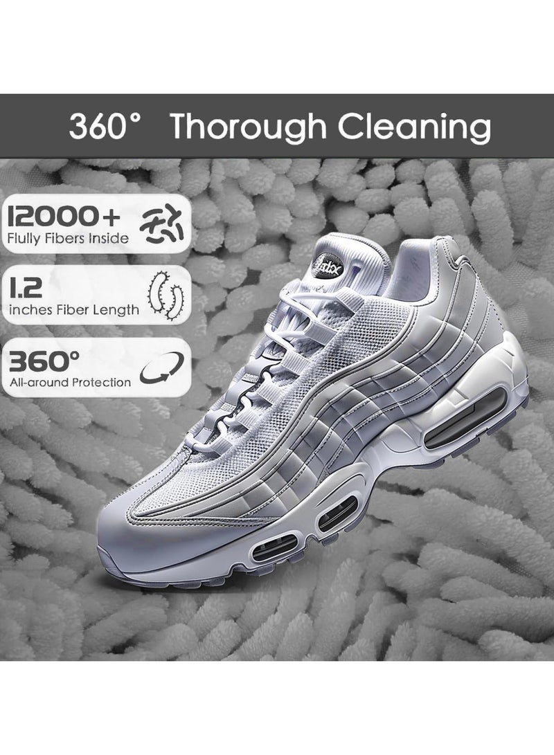 Shoe Washing Bag for Washing Machine 2 Pack for Washing Machines, Shoe Wash Bag for Sneakers, Athletic Shoes, 360° Omni-directional Shoe Wash Bag for All Shoe Types and Sizes (2, Gray)  - Image 4