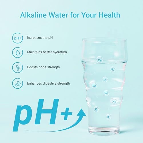 AquaCrest فلتر مياه قلوية AQUA CREST، مخصص لبرادات وموزعات Brita®، يوميًا، UltraMax، Metro+، XL والمزيد، معتمد من NSF، 2 شهر، 3 قطع، مياه قلوية معدنية، يزيد من PH المياه - Image 2