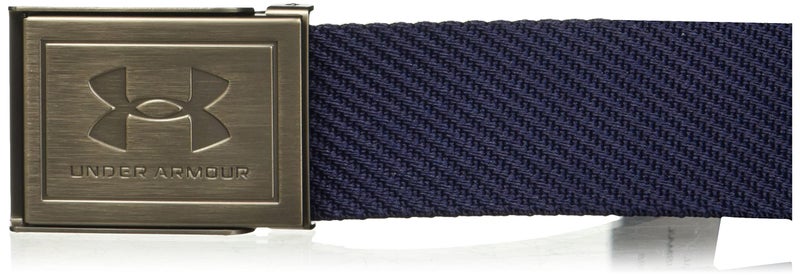 Under Armour Men's Webbing Belt, (410) Midnight Navy/Khaki Base/Silver, One Size Fits Most - Image 2