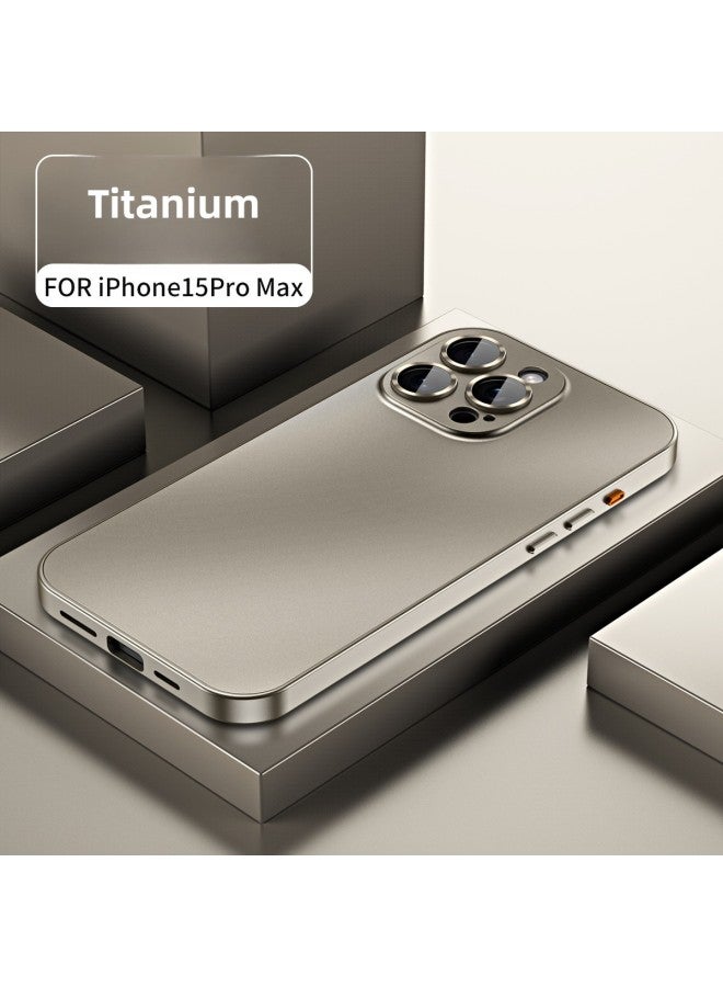 For Apple Metal Aluminum Alloy Frame Magnetic Suction Mobile Phone Case Snap Protective Cover  iPhone15ProMax 