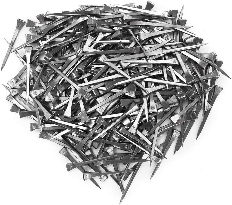 EECOO Horseshoe Nails, E6 250PCS Firmly Horse Hoof Nails with Good Elasticity Steel Hoof Pegs Securing Accessory for Horse Training Equestrian Sports - Image 1