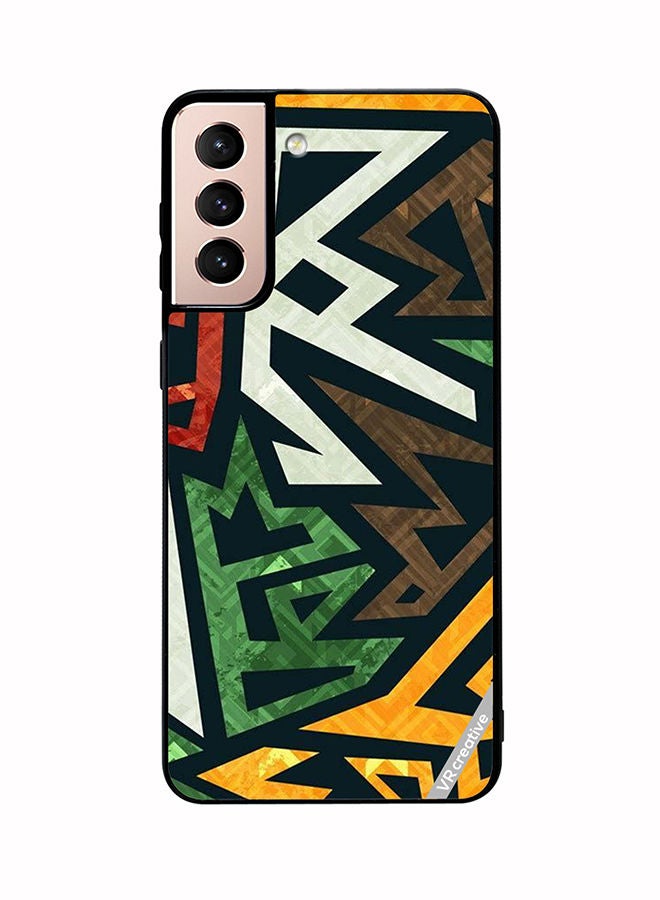 VR CREATIVE Protective Case Cover For Samsung Galaxy S21 Plus 5G Art Design Multicolour - Image 1