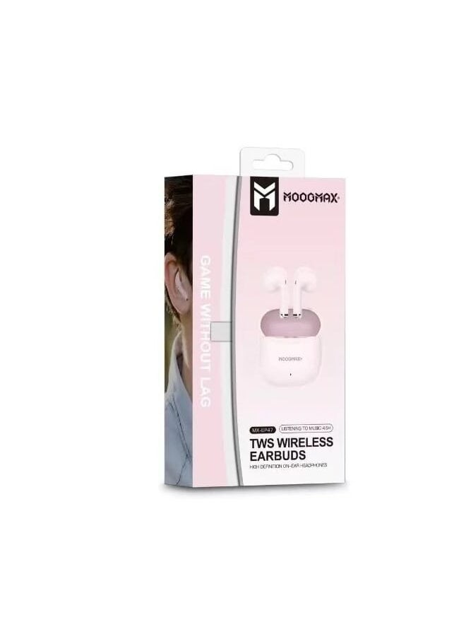 MOOGMAX - New Edition Long Time Battery life Airpods Pink - Image 1