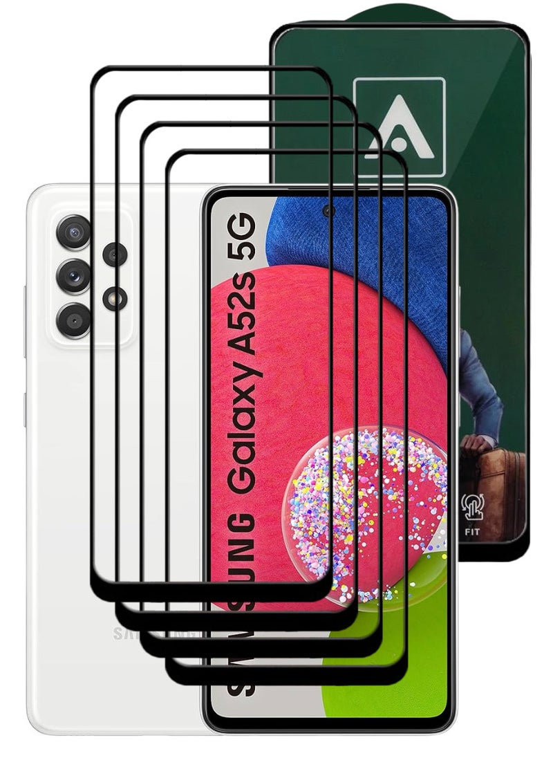 ACLIX 4 Pieces Antistatic ESD Dustproof Premium Quality High Definition Tempered Glass Screen Protector Designed For Samsung Galaxy A52s 5G - Image 1