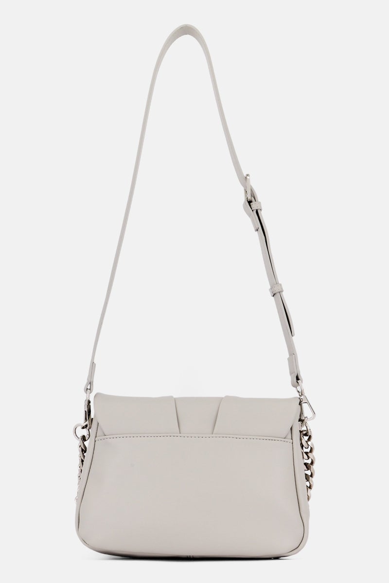 SISLEY Women Brand Logo Shoulder Bag,  Light Taupe - Image 2
