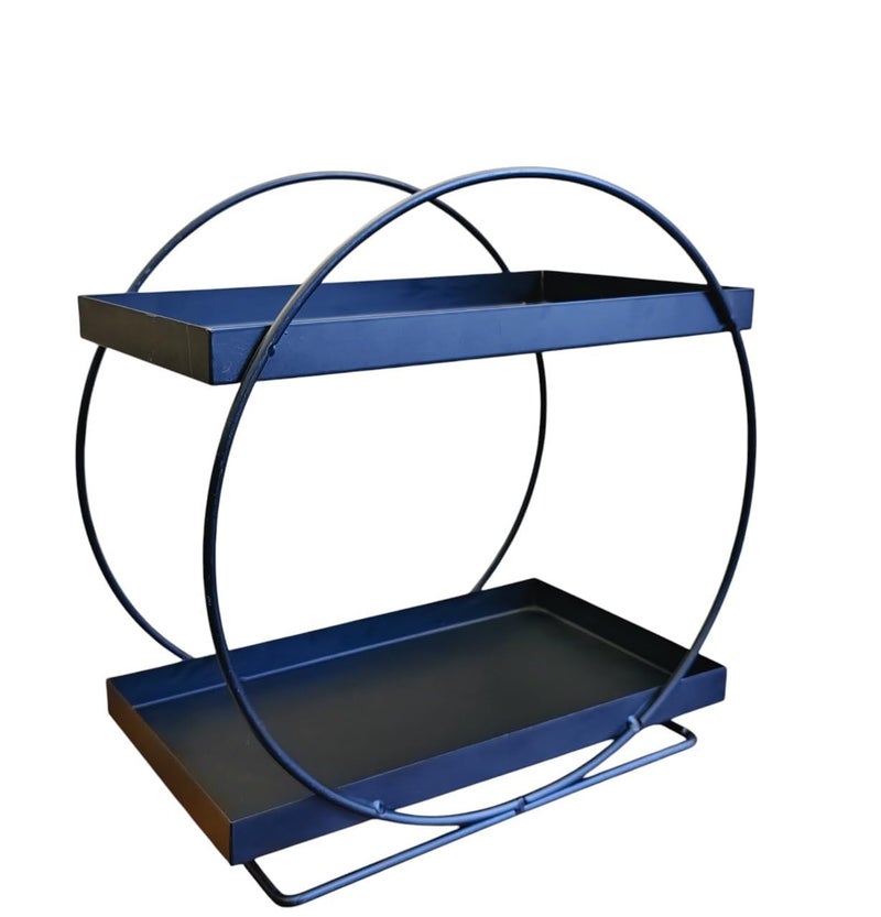 12FOR COLLECTION 2-Tier Metal Organizer | Freestanding Storage Rack for Kitchen, Bathroom, or Office | Space-Saving Countertop Shelf for Toiletries, Makeup, & Accessories - Image 4