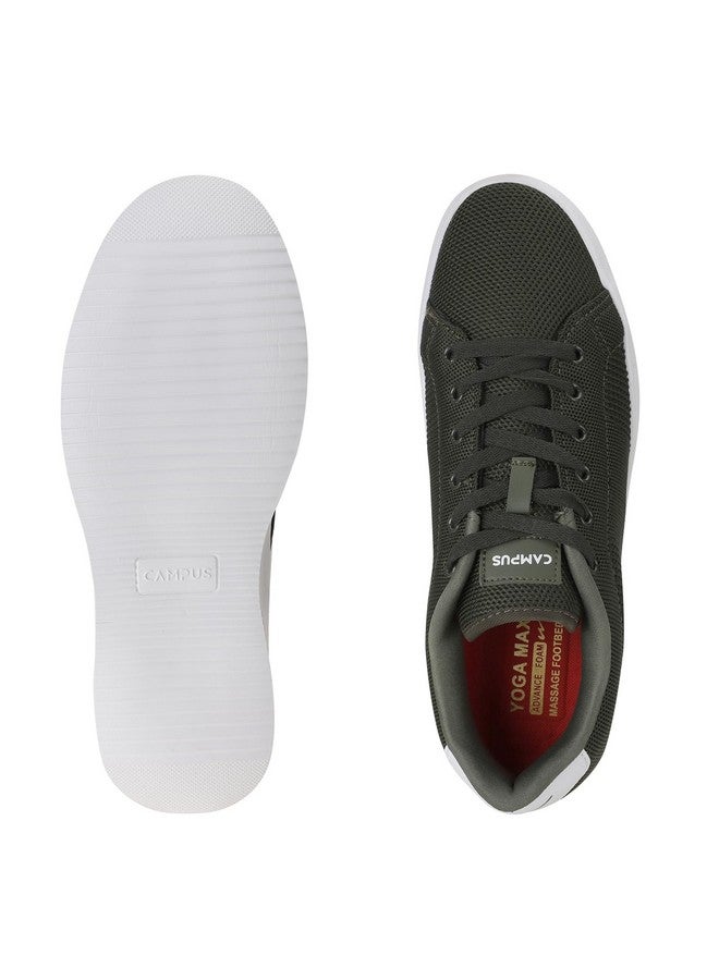 كامبس حذاء رياضي للرجال من Campus OG-05 باللون الزيتوني/الأبيض - 10UK/India OG-05 - Image 5