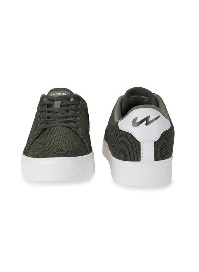 كامبس حذاء رياضي للرجال من Campus OG-05 باللون الزيتوني/الأبيض - 10UK/India OG-05 - Image 3