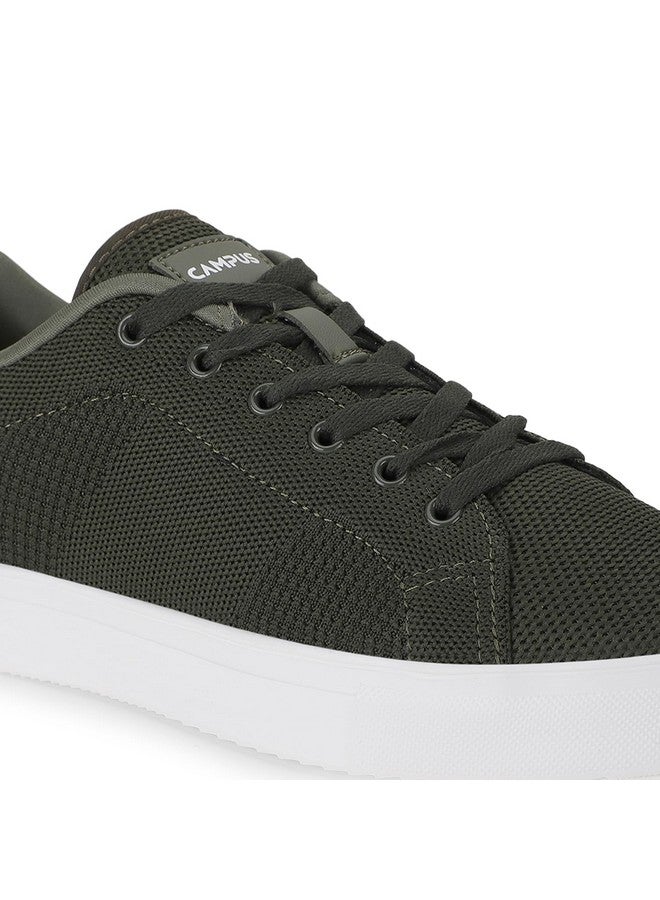 كامبس حذاء رياضي للرجال من Campus OG-05 باللون الزيتوني/الأبيض - 10UK/India OG-05 - Image 4