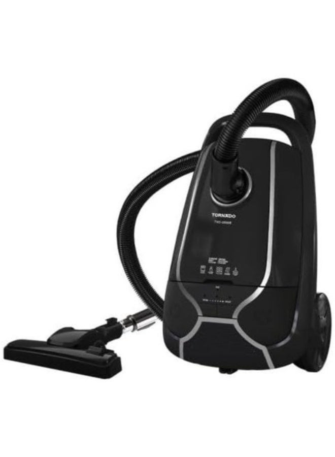 تورنيدو مكنسة كهربائية تورنيدو 1800 وات فلتر هيبا اسود TVC-1800EB