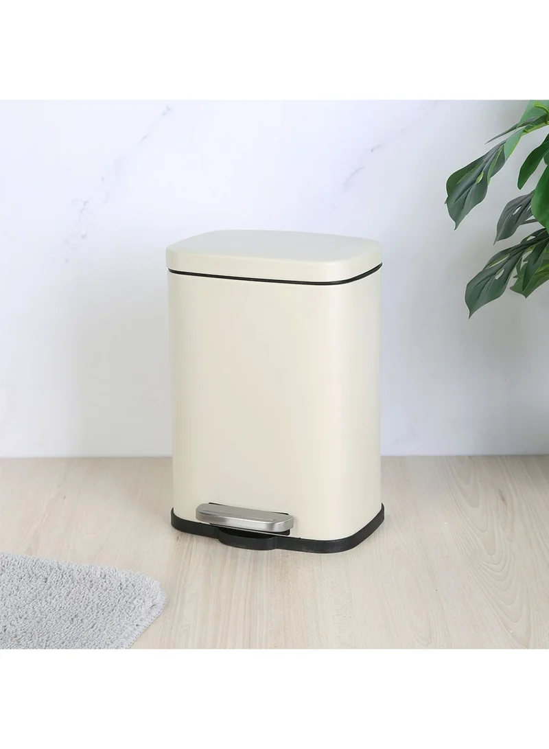DANUBE HOME Falcon 5L Pedal Bin Soft Close Iron With Powder Coating 21.2 X 18.5 X 29.5Cm