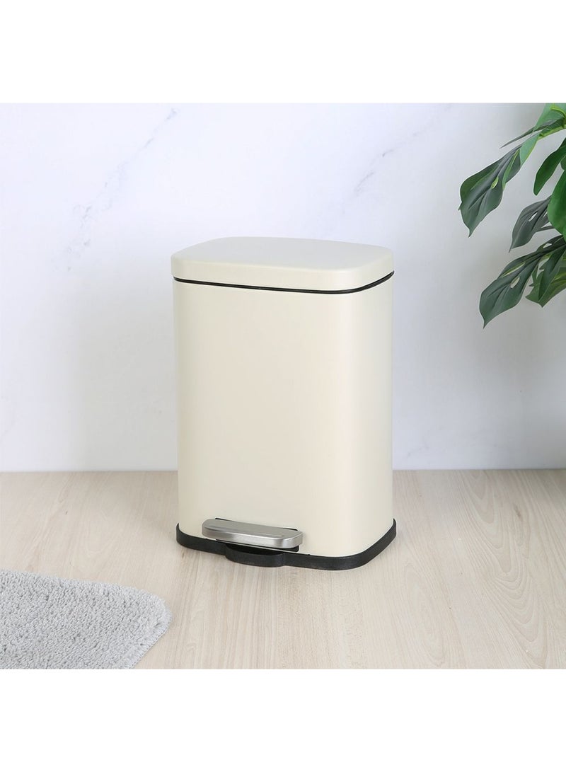 DANUBE HOME Falcon 5L Pedal Bin Soft Close Iron With Powder Coating 21.2 X 18.5 X 29.5Cm  - Image 1