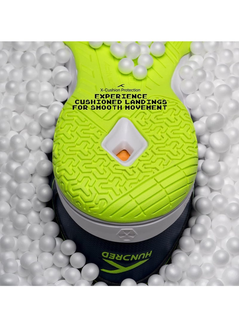 HUNDRED HUNDRED Raze Non-Marking Professional Badminton Shoes for Men | Size: UK 4/US 5/EU 38 | Material Upper: Polyester, Sole: Rubber | Suitable for Indoor Tennis/Squash/Table Tennis/Basketball & Padel  - Image 4