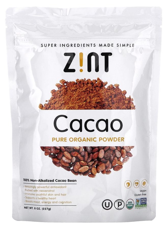 Pure Organic Powder Cacao  8 oz (227 g)