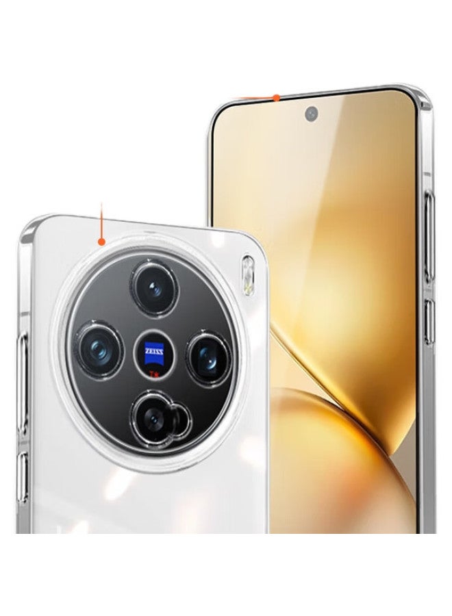 KOOLIFE غطاء هاتف Koolife لهاتف Vivo X200Pro Mini، غطاء هاتف Vivo X200Pro Mini، حماية كاملة للعدسة، غطاء شفاف ناعم صديق للبشرة، غطاء خلفي مقاوم لبصمات الأصابع - Image 2