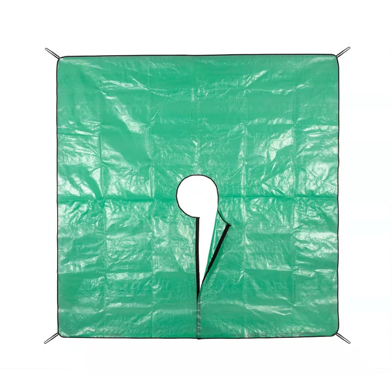 HOMSHIAM Landscape Tarp Bush Trimming Tarp Bush Trimming Catcher 787X787 Pruning Tarp with Hole Four Corners of The Landscape Trimming Tarpaulin Have PullTabs for Easy Fixing Around Shrubs and Trees 