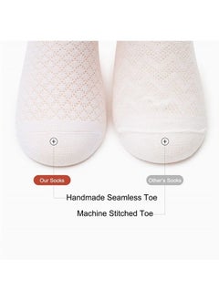 Looching Pack of 5 Mesh Thin Baby Girls Boys Cotton White Socks Toddler Kids No Show Ankle Socks 1-8T (5 color,1-3T)  - Image 4