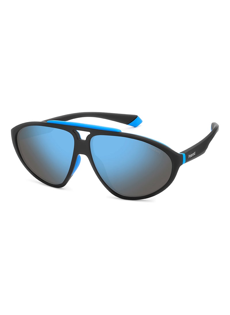 Polaroid Unisex Polarized Rectangular Sunglasses - Pld 2151/S Black Millimeter - Lens Size: 62 Mm  - Image 1