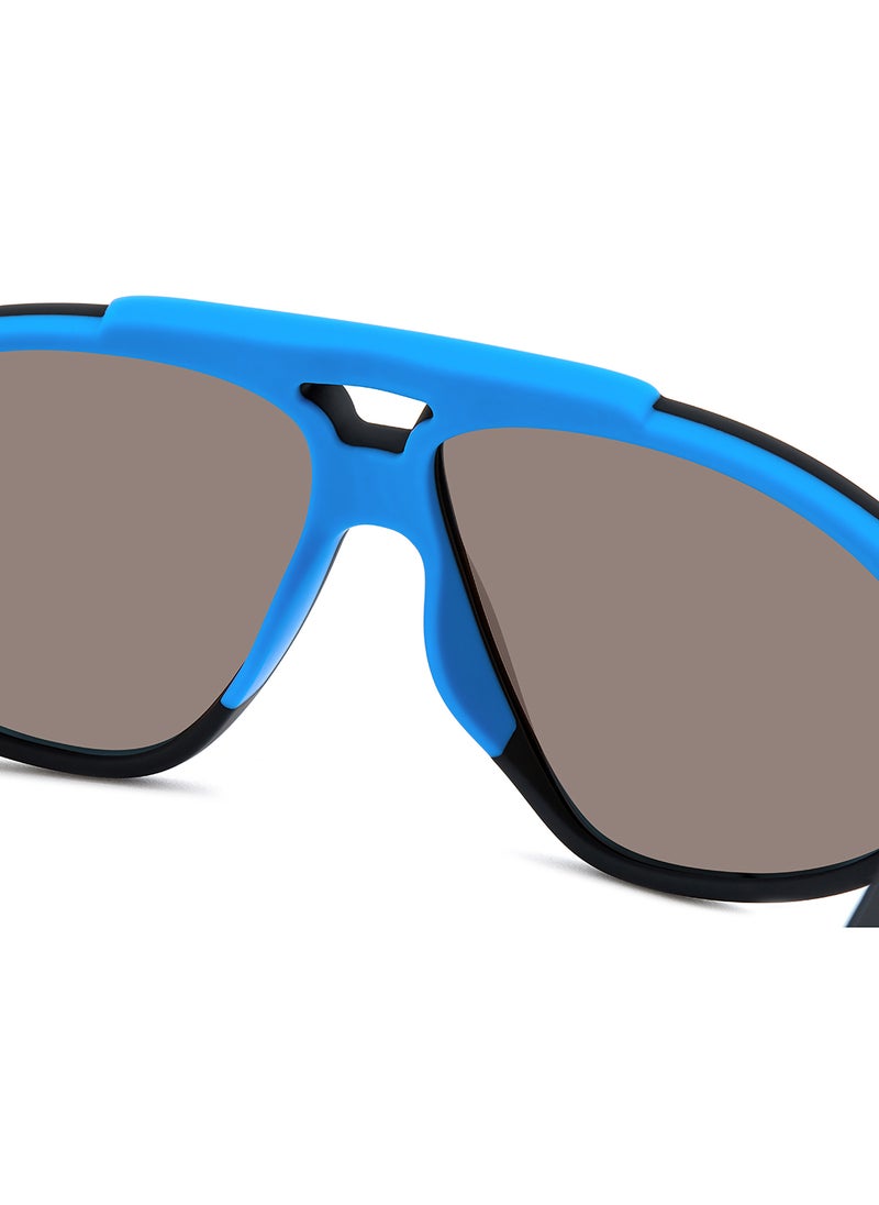 Polaroid Unisex Polarized Rectangular Sunglasses - Pld 2151/S Black Millimeter - Lens Size: 62 Mm  - Image 5