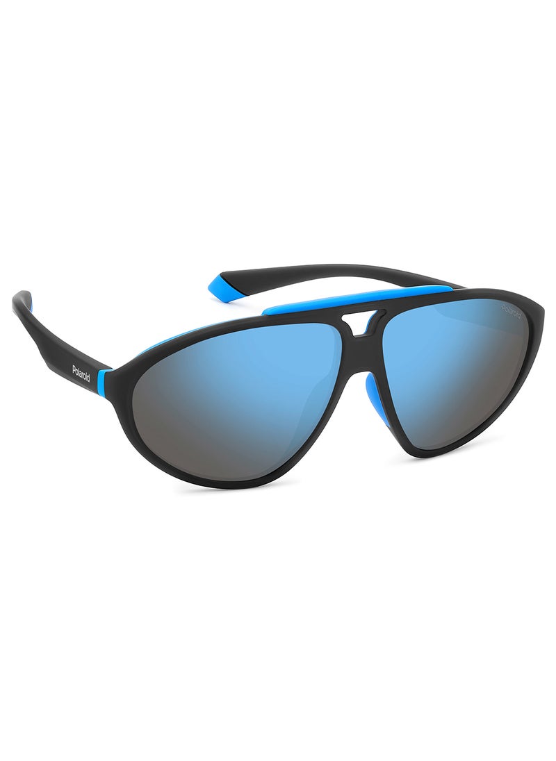 Polaroid Unisex Polarized Rectangular Sunglasses - Pld 2151/S Black Millimeter - Lens Size: 62 Mm  - Image 2