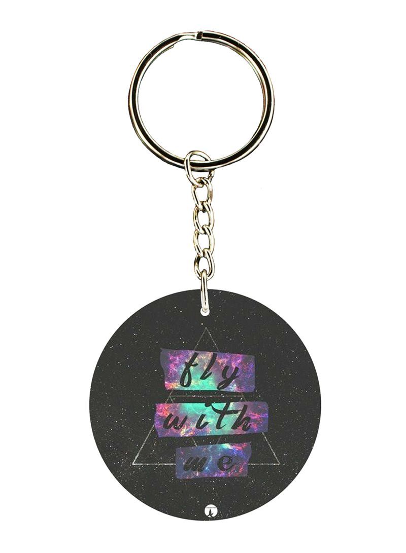 Fly With Me Printed Keychain