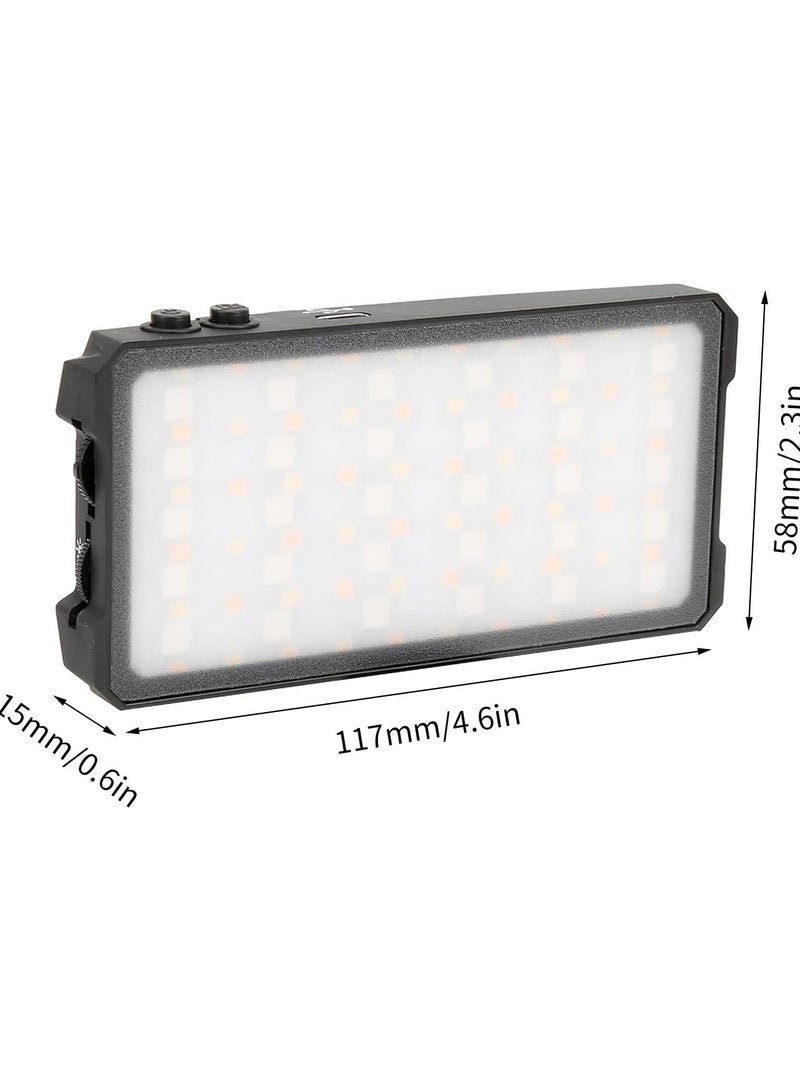 GGOOT Portable Camera Light, ABS Material Full Color Camera Light Wide Application CRI95+ Various Modes for Live Show for Video Taking for Special Shooting - Image 2