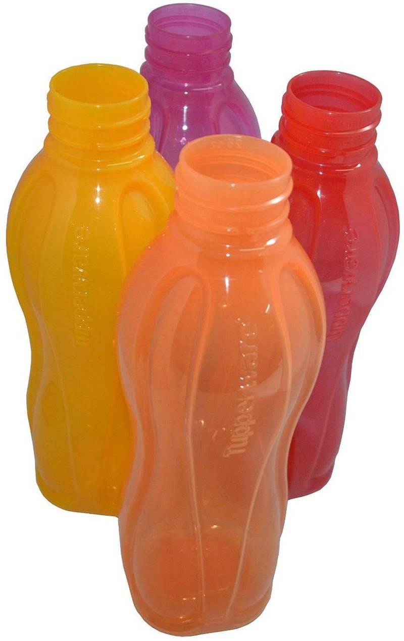 Tupperware Aquaslim Flip Top Water Bottle 750ml - 4pcs set (multicolor) - Image 4