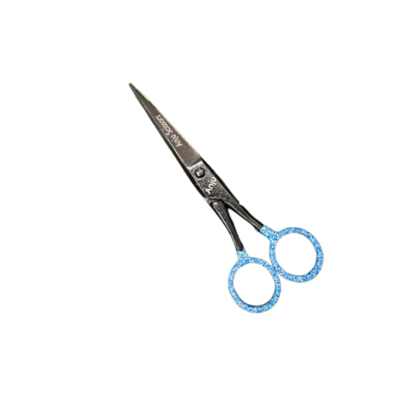Multipurpose Scissors Set Set of 4 Stainless Steel Sky Blue colour Scissors for Household Home Kitchen Pack of 4  - Image 1