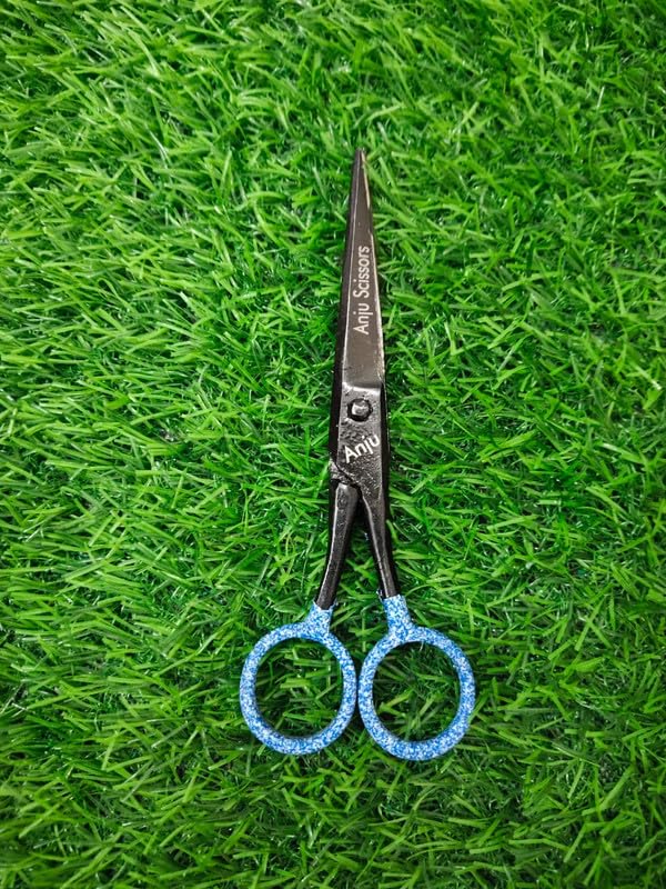 Multipurpose Scissors Set Set of 4 Stainless Steel Sky Blue colour Scissors for Household Home Kitchen Pack of 4  - Image 2