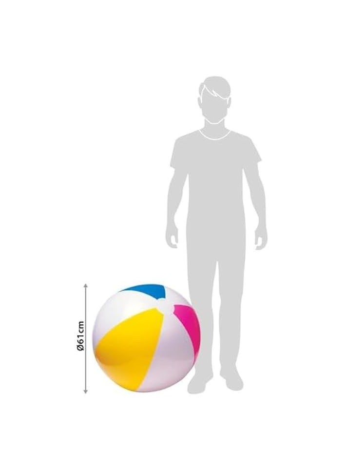 بروماس كرة شاطئ لامعة مقاس 24 بوصة 59030، متعددة الألوان، كرة شاطئ - Image 3