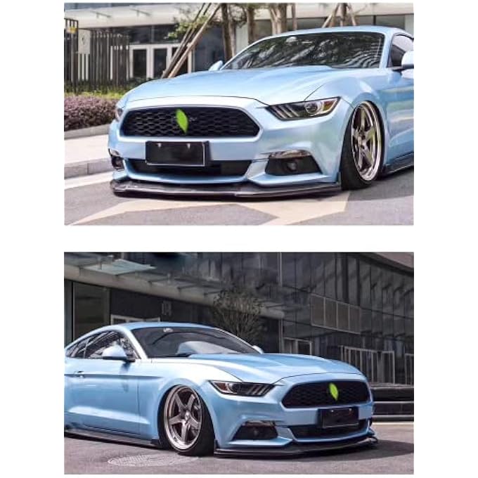 MUCO 3pcs Front Bumper Lip Spoiler Kit Compatible with Ford Mustang Gloss Black 2015 2016 2017 Front Lips Mustang Gt Front Lip - Image 5