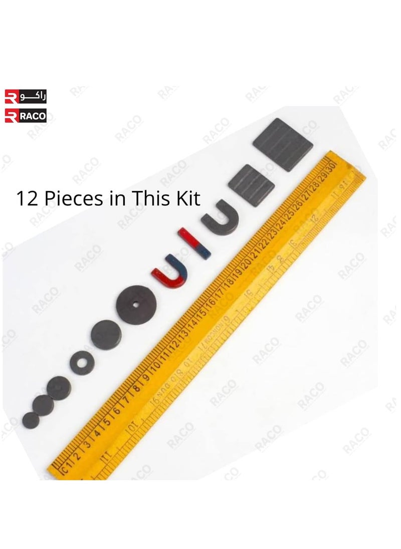 RACO RACO Kids Science Magnet Game Set | Assorted Sizes Educational Science Experiment Tools Pack 12 Pcs | Pack of 1  - Image 2