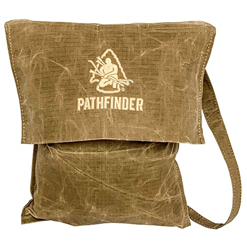 The Pathfinder School Durable Ripstop Waxed Canvas Bag - Haversack - Bushcraft Gear - Single Strap Hiking Pack Gathering Satchel - Pathfinder Survival Bushcraft Bag - 15" x 12" - Image 1