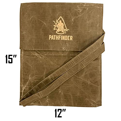 The Pathfinder School Durable Ripstop Waxed Canvas Bag - Haversack - Bushcraft Gear - Single Strap Hiking Pack Gathering Satchel - Pathfinder Survival Bushcraft Bag - 15" x 12" - Image 5