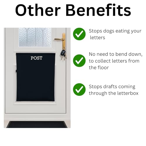 HowseHold Post Catcher Bag for Mail Slots, Letter Boxes [Grey] No Tools or Screws Needed No Bending Down, Stops Dog Eating Mail (Grey) - Image 4