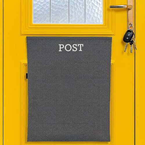 HowseHold Post Catcher Bag for Mail Slots, Letter Boxes [Grey] No Tools or Screws Needed No Bending Down, Stops Dog Eating Mail (Grey) - Image 1