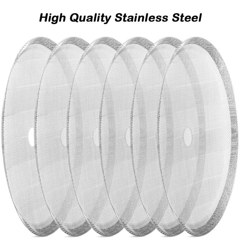 ACKLLR 6 Pack French Press Replacement Filter Screen,4 Inch, Reusable Stainless Steel Mesh Filters for Universal 1000 ml / 34 oz / 8 Cup French Press Coffee Makers and Tea Machines - Image 3