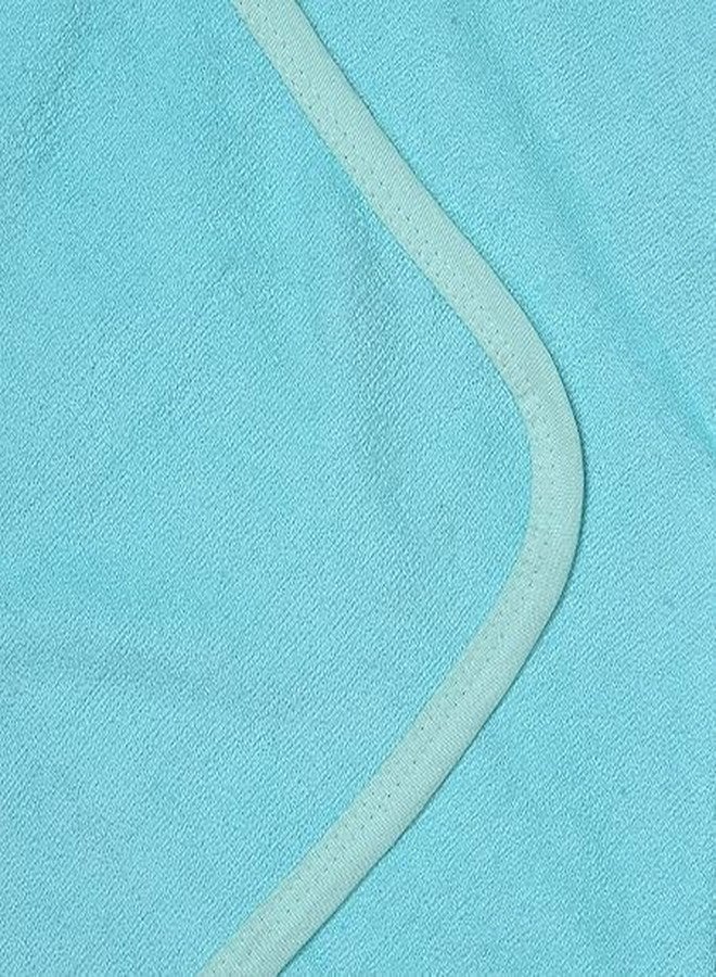 Little Fish Baby's Hooded Soft Fleece Bath Towel Wrapper (Green) - Image 4