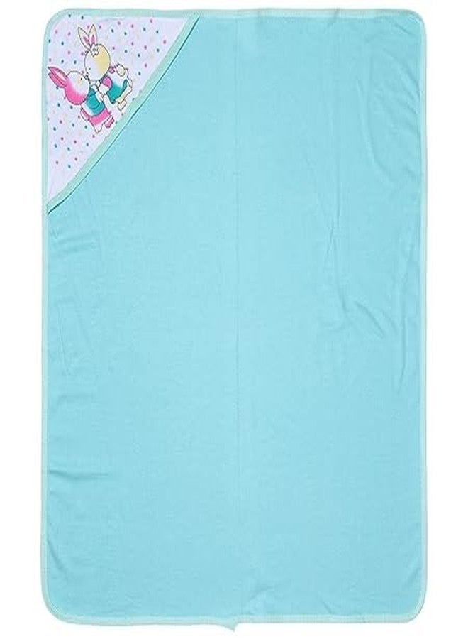 Little Fish Baby's Hooded Soft Fleece Bath Towel Wrapper (Green) - Image 2