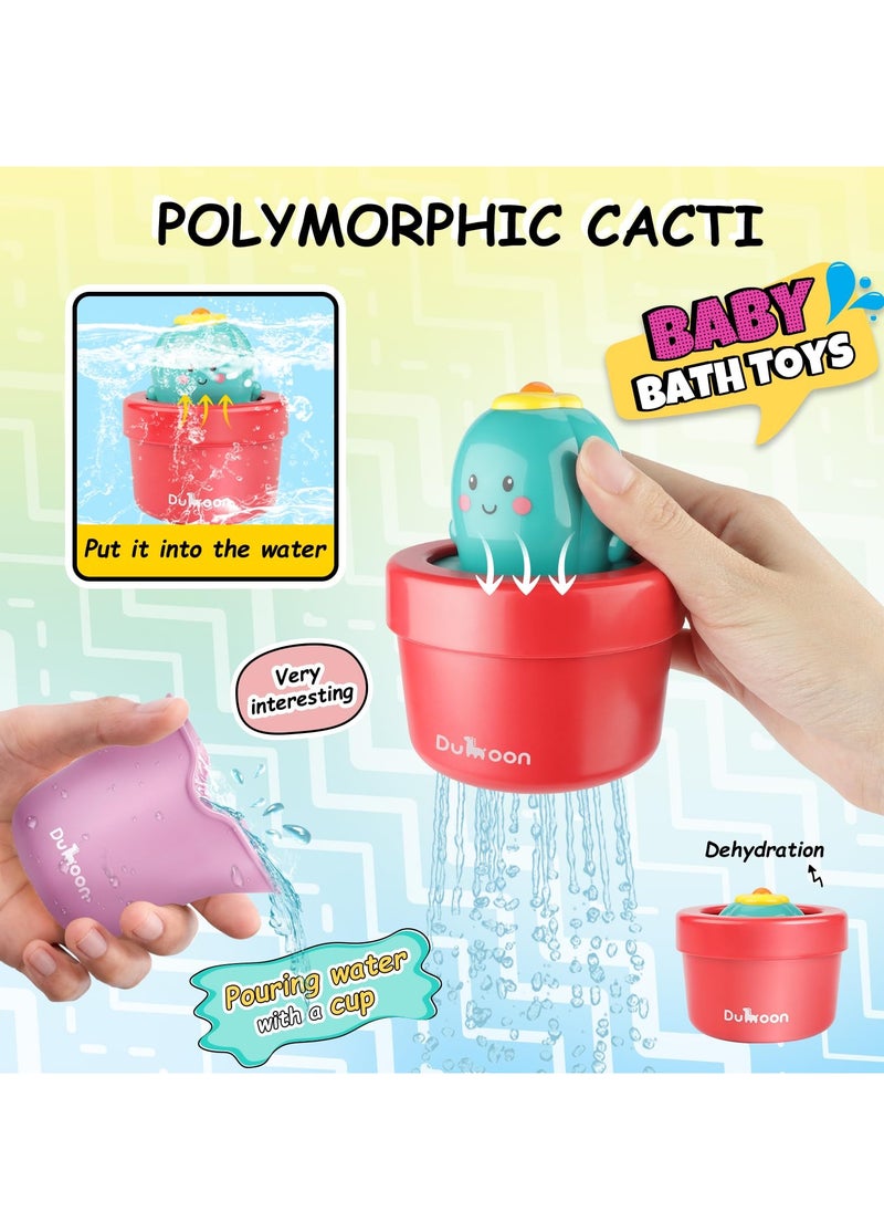 Excefore - Baby Bath Toys Game, Shower Bath Baby Toy for 1,2,3+ Year Old Boy Girl Toddler Gift Toys Set, Kids Shower Baby Bath Toys for 1 2 3 4 5 Years Old Girls Boys Toddlers Kids Children Gift Toys Set - Image 1