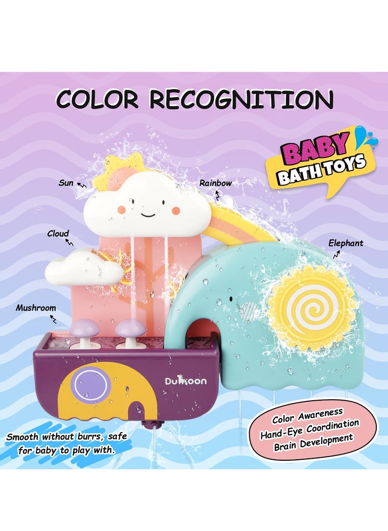 Excefore - Baby Bath Toys Game, Shower Bath Baby Toy for 1,2,3+ Year Old Boy Girl Toddler Gift Toys Set, Kids Shower Baby Bath Toys for 1 2 3 4 5 Years Old Girls Boys Toddlers Kids Children Gift Toys Set - Image 1