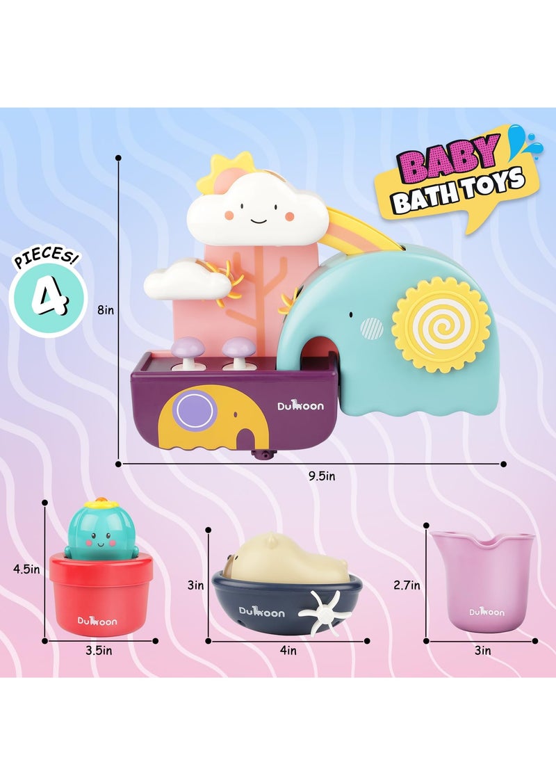 Excefore - Baby Bath Toys Game, Shower Bath Baby Toy for 1,2,3+ Year Old Boy Girl Toddler Gift Toys Set, Kids Shower Baby Bath Toys for 1 2 3 4 5 Years Old Girls Boys Toddlers Kids Children Gift Toys Set - Image 1