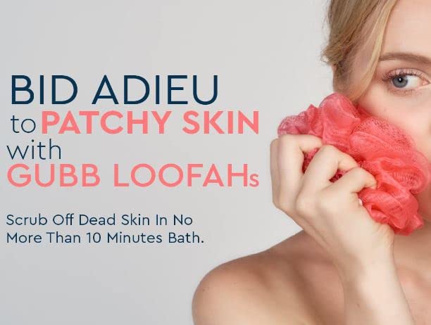 advancedestore Bath Sponge Round Loofah For Women & Men - Pebble - Soft & Fluffy With Multiple Layers of Fibrous Matrix For A Fun Shower Time | Scrub off Dead Skin, Soft Mesh, Gentle Exfoliation-2pcs - Image 4
