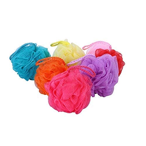 advancedestore Bath Sponge Round Loofah For Women & Men - Pebble - Soft & Fluffy With Multiple Layers of Fibrous Matrix For A Fun Shower Time | Scrub off Dead Skin, Soft Mesh, Gentle Exfoliation-2pcs - Image 1